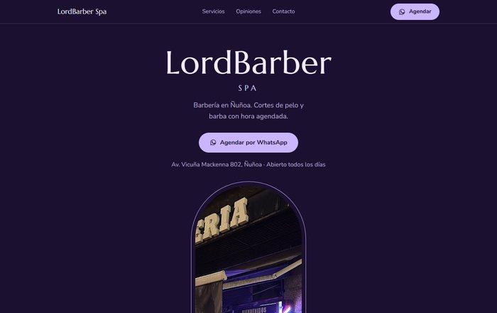 Demo publicada de LordBarber Spa